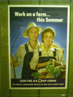 Poster, Work on a Farm This Summer, Route 66 Museum, Clinton, OK