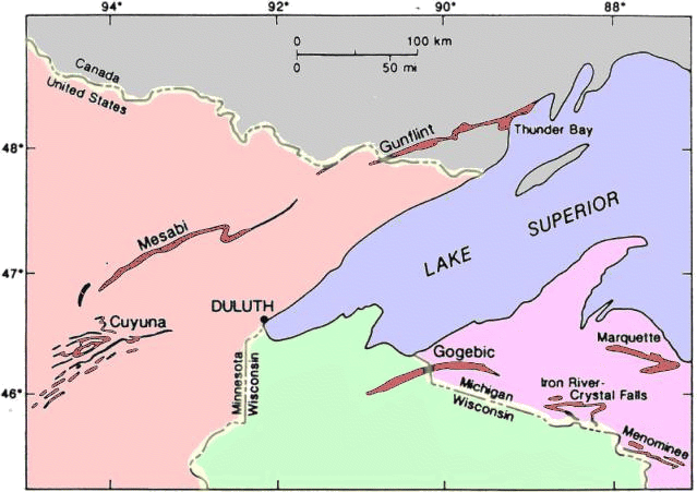 Iron Ranges near Lake Superior