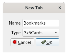 Name the new tab.